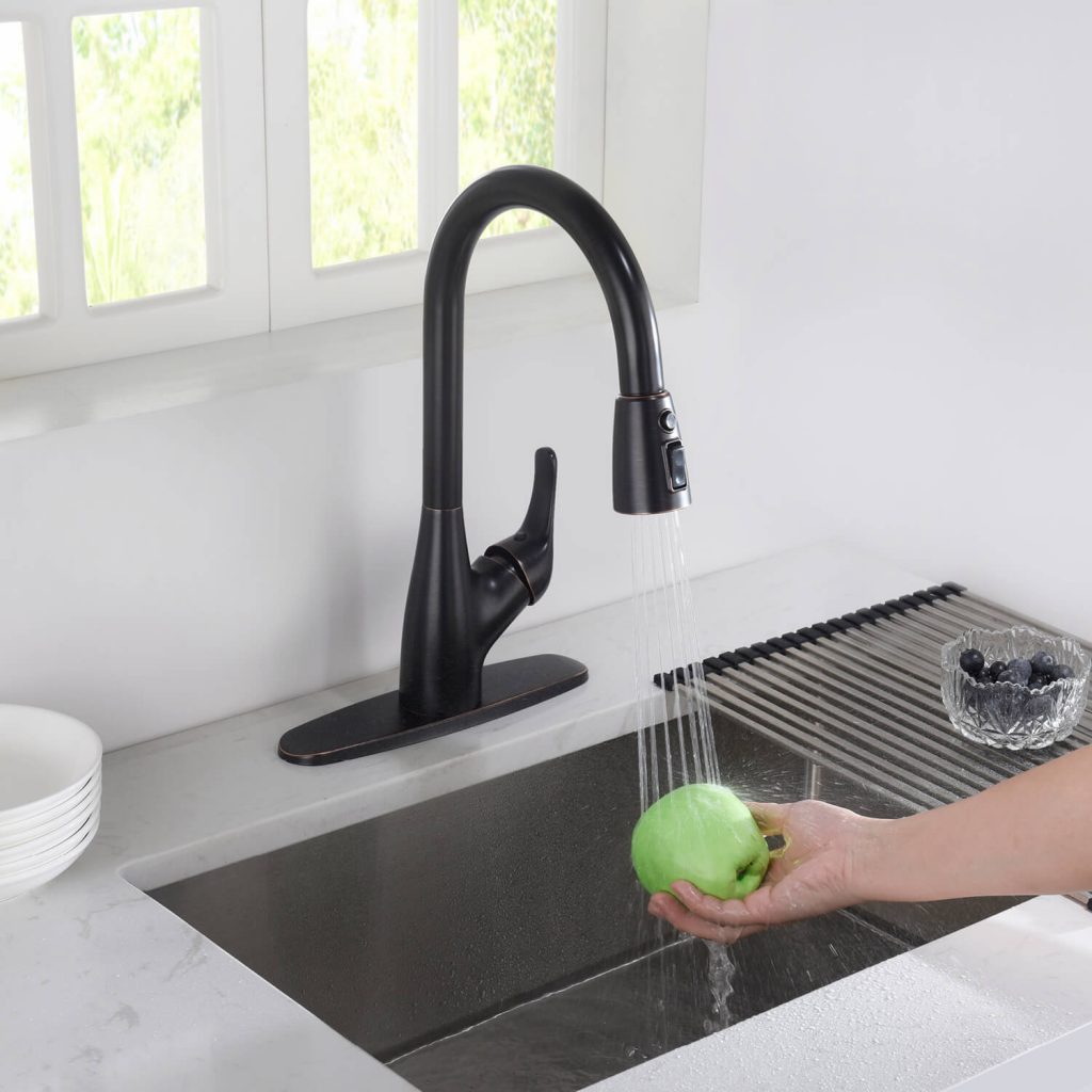 KIBI - Single Handle Pull Down Kitchen Faucet - F101