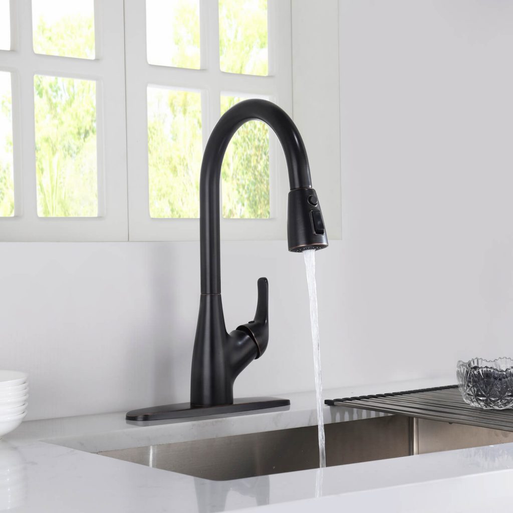 KIBI - Single Handle Pull Down Kitchen Faucet - F101