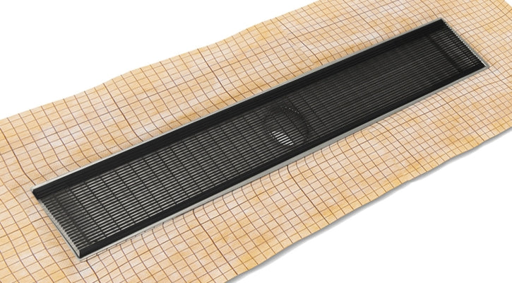 Infinity Drain - Fixed Flange Schluter-KERDI - FCSAS 100 Wedge Wire Linear Drain