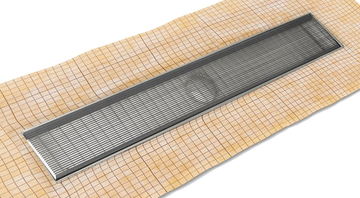 Infinity Drain - Fixed Flange Schluter-KERDI - FCSAS 100 Wedge Wire Linear Drain
