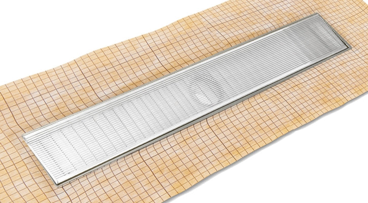 Infinity Drain - Fixed Flange Schluter-KERDI - FCSAS 100 Wedge Wire Linear Drain