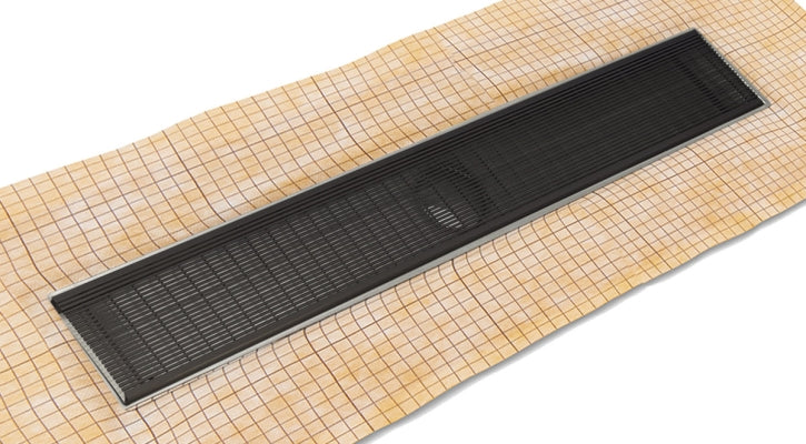 Infinity Drain - Fixed Flange Schluter-KERDI - FCSAS 100 Wedge Wire Linear Drain