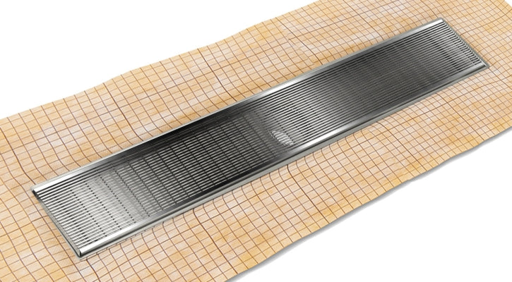 Infinity Drain - Fixed Flange Schluter-KERDI - FCSAS 100 Wedge Wire Linear Drain