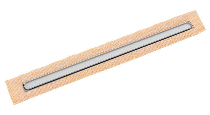 Infinity Drain - Fixed Flange Schluter-KERDI - FCSDTIF 65 Disco-Rectangular Linear Drain