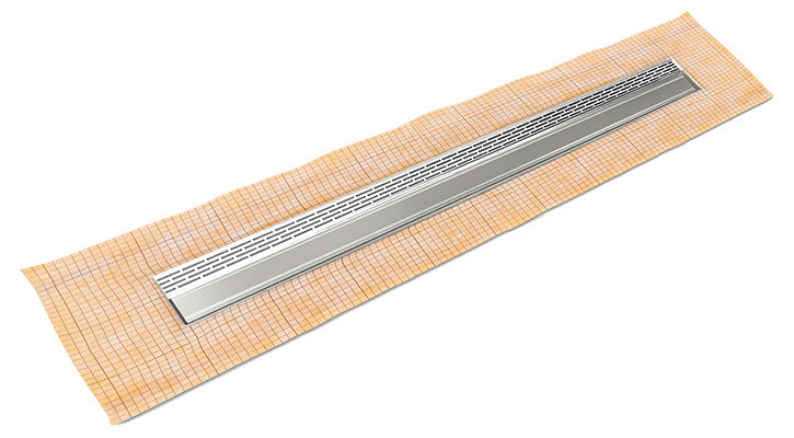 Infinity Drain - Fixed Flange Schluter-KERDI - FCSLT 38 Offset Slotted Linear Drain