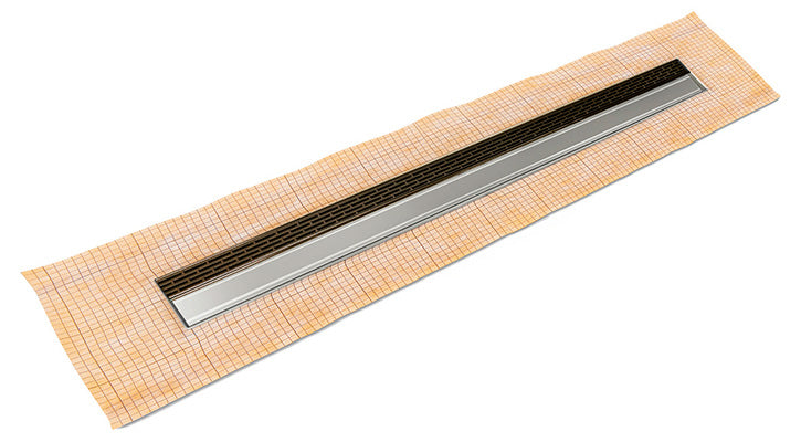 Infinity Drain - Fixed Flange Schluter-KERDI - FCSLT 38 Offset Slotted Linear Drain