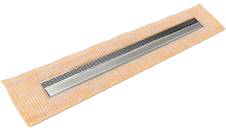 Infinity Drain - Fixed Flange Schluter-KERDI - FCSLT 38 Offset Slotted Linear Drain