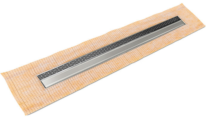 Infinity Drain - Fixed Flange Schluter-KERDI - FCSLT 38 Offset Slotted Linear Drain