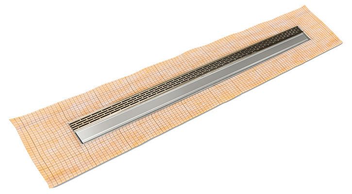 Infinity Drain - Fixed Flange Schluter-KERDI - FCSLT 38 Offset Slotted Linear Drain