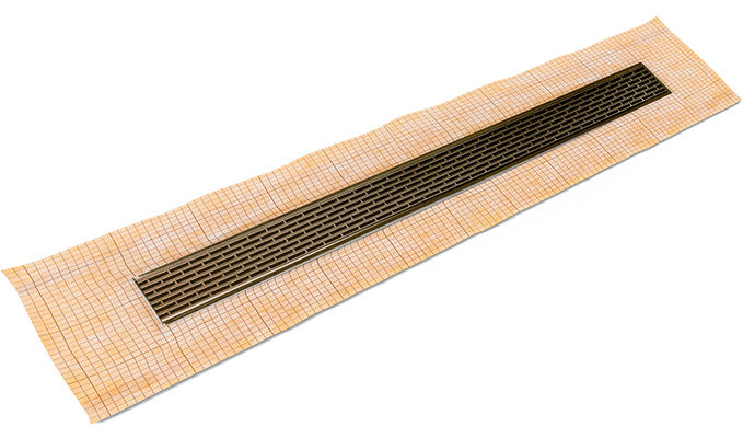 Infinity Drain - Fixed Flange Schluter-KERDI - FCSLT 65 Slotted Linear Drain