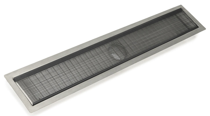 Infinity Drain - Fixed Flange Stainless Channel - FFAS 100 Wedge Wire Linear Drain