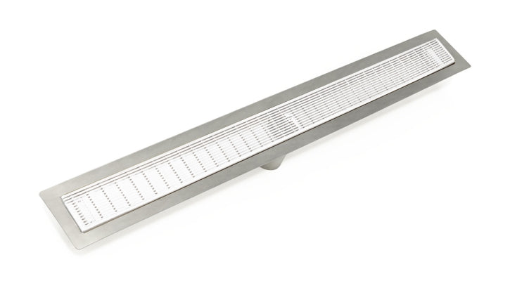 Infinity Drain - Fixed Flange Stainless Channel - FFAS 65 Wedge Wire Linear Drain