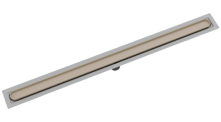 Infinity Drain - Fixed Flange Stainless Channel - FFDTIF 65 Disco-Rectangle Linear Drain