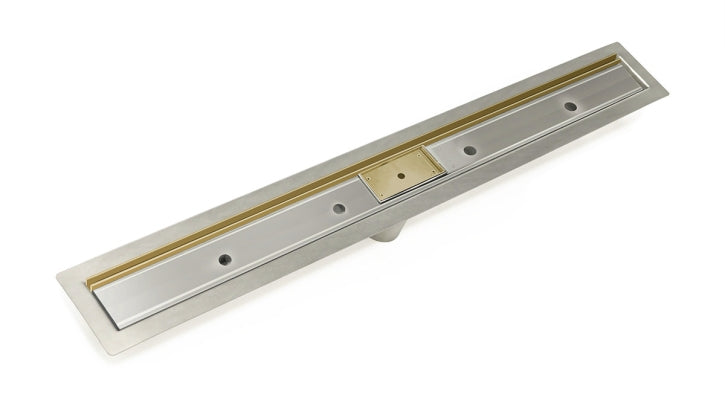 Infinity Drain - Fixed Flange Stainless Channel - FFST Slot Linear Drain