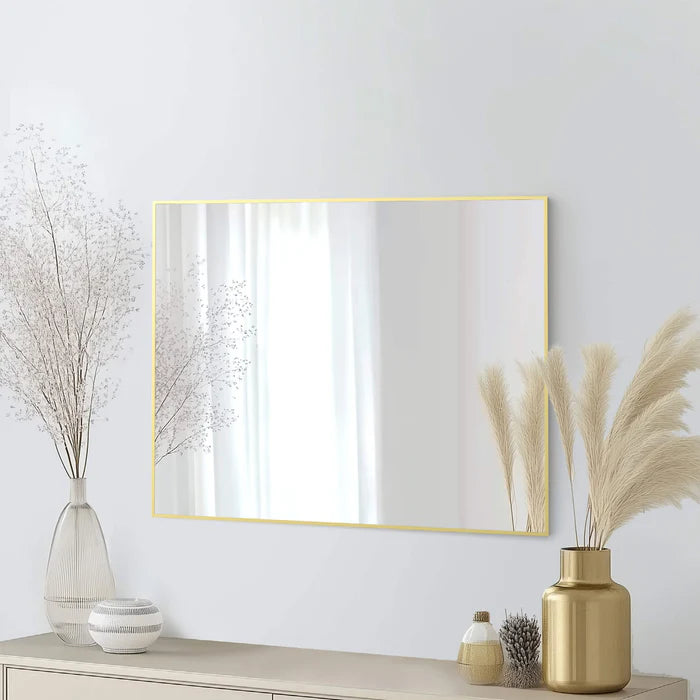 Casa Fixtures - Bathroom Accessories - 30" x 36" Shatterproof Wall Mount Metal Frame Mirror (FM1-3036)