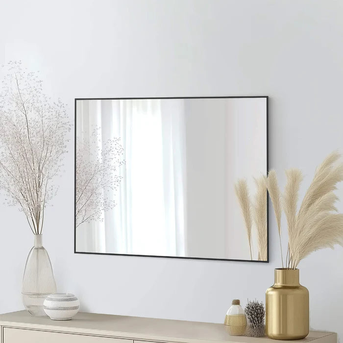 Casa Fixtures - Bathroom Accessories - 30" x 36" Shatterproof Wall Mount Metal Frame Mirror (FM1-3036)