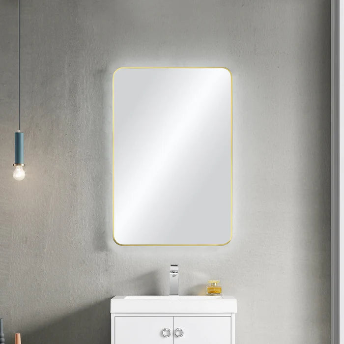 Casa Fixtures - Bathroom Accessories - 24" x 36" Shatterproof Wall Mount Metal Frame Mirror (FM2-2436)