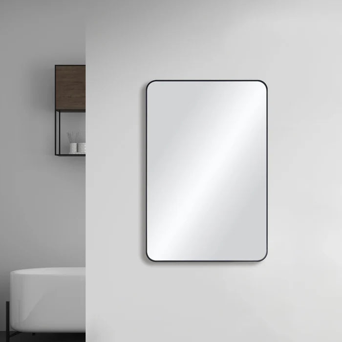Casa Fixtures - Bathroom Accessories - 24" x 36" Shatterproof Wall Mount Metal Frame Mirror (FM2-2436)