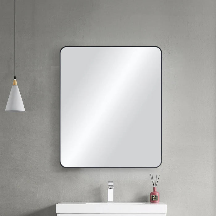 Casa Fixtures - Bathroom Accessories - 30" x 36" Shatterproof Wall Mount Metal Frame Mirror (FM2-3036)