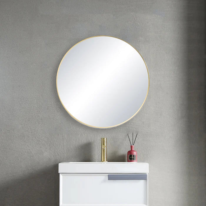 Casa Fixtures - Bathroom Accessories - 28" Shatterproof Wall Mount Metal Frame Mirror (FM3-R28)