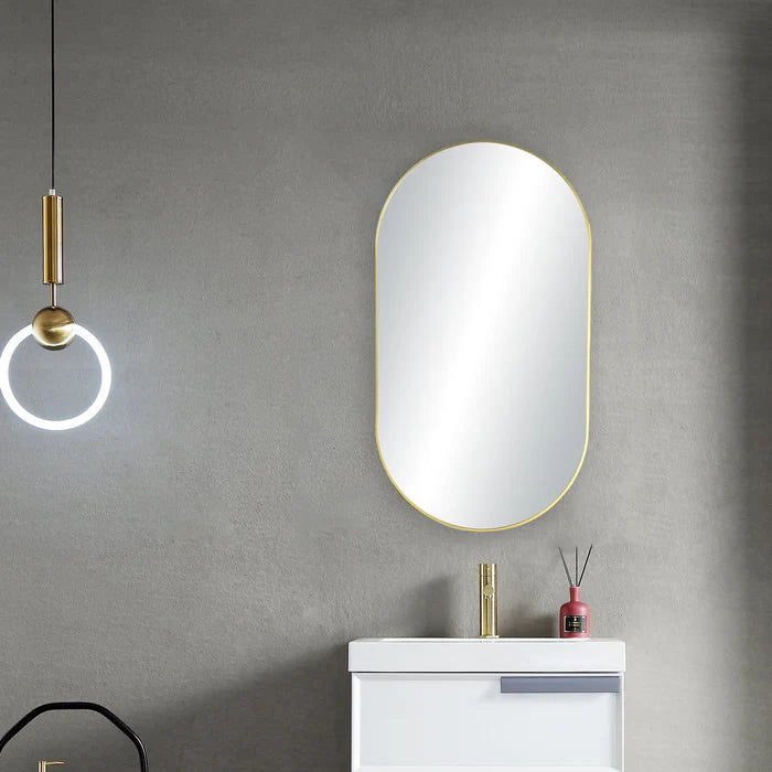 Casa Fixtures - Bathroom Accessories - 20" x 36" Shatterproof Wall Mount Metal Frame Mirror (FM4-2036)