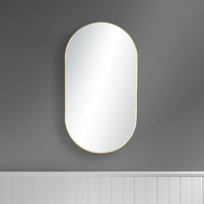 Casa Fixtures - Bathroom Accessories - 20" x 36" Shatterproof Wall Mount Metal Frame Mirror (FM4-2036)