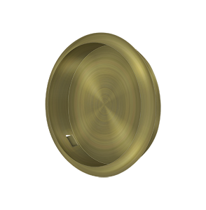 Deltana, FP221R, Flush Pull, Round, 2-1/2" Diameter, Solid Brass