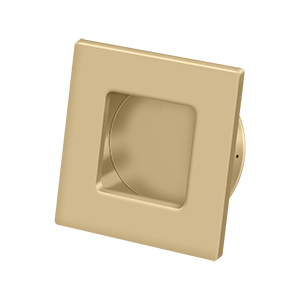 Deltana FPS234, Flush Pulls Square Heavy Duty 2-3/4" x 2-3/4" x 1/2" Solid Brass