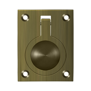 Deltana FRP25, FRP175, Flush Ring Pull Solid Brass