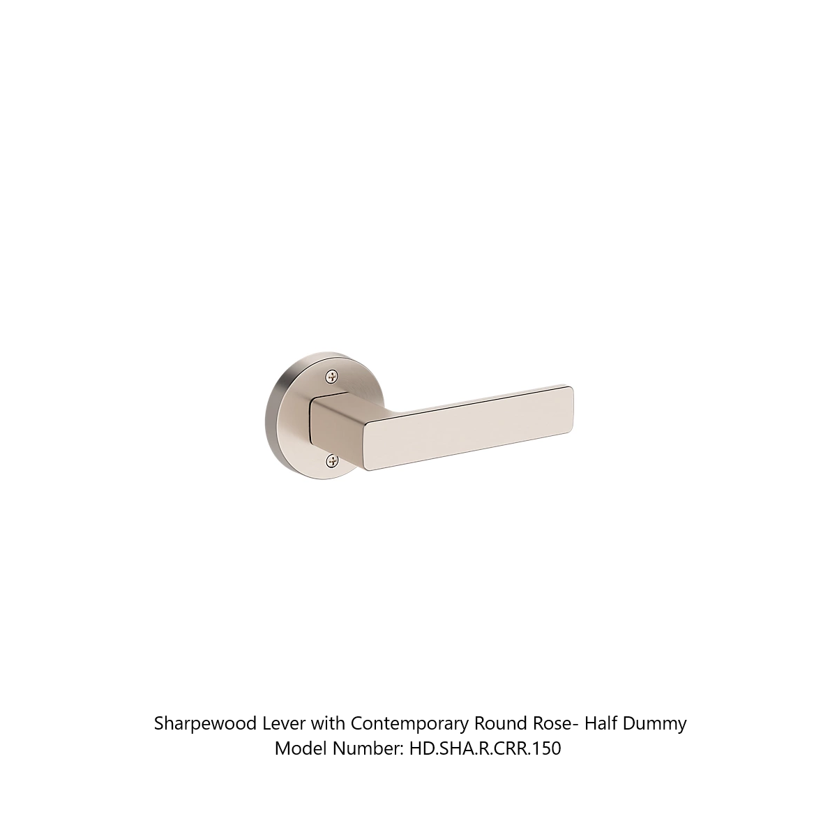 Baldwin - Reserve Collection - Interior Levers - Sharpewood Door Lever (Half Dummy)