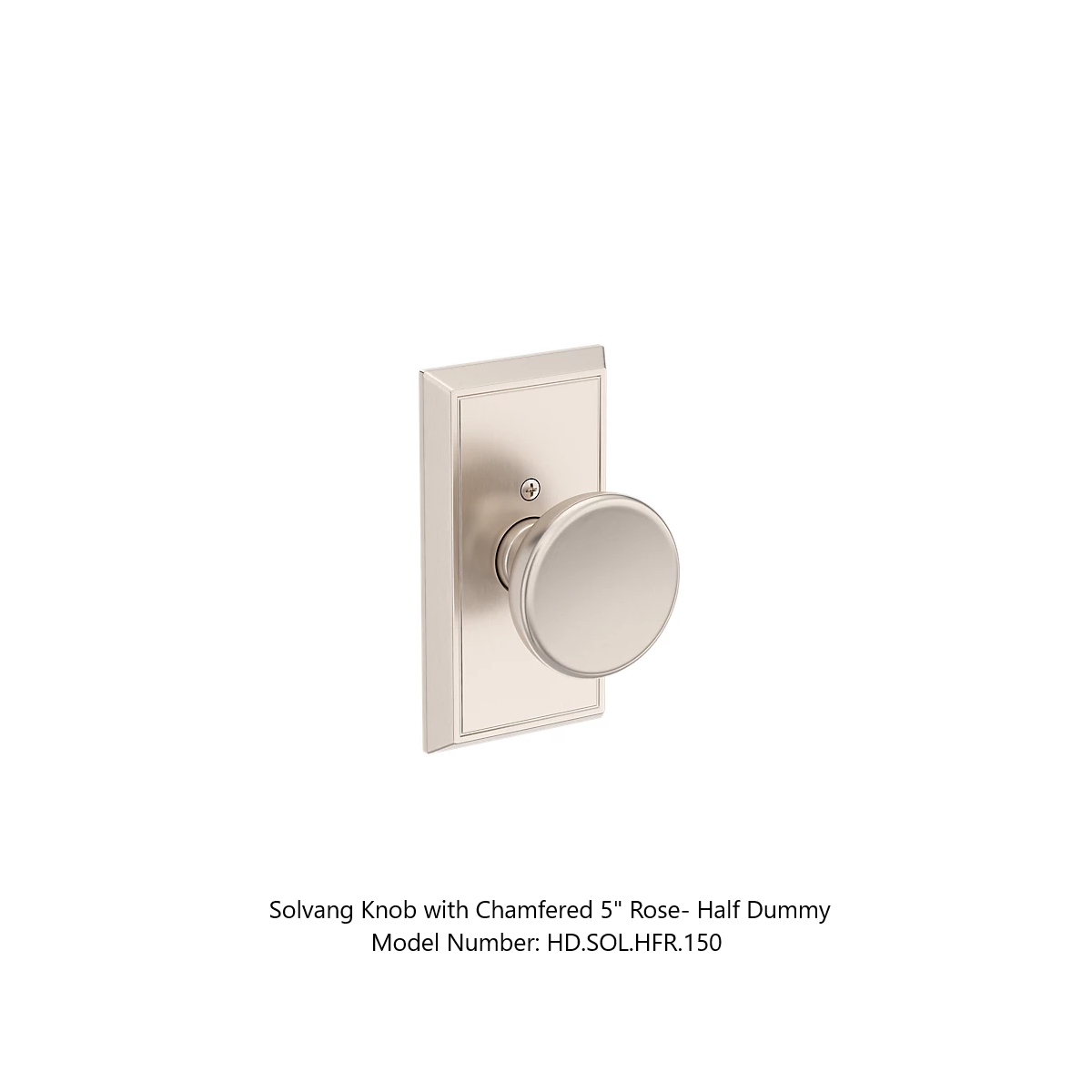 Baldwin - Reserve Collection - Interior Knobs - Solvang Door Knob (Half Dummy)