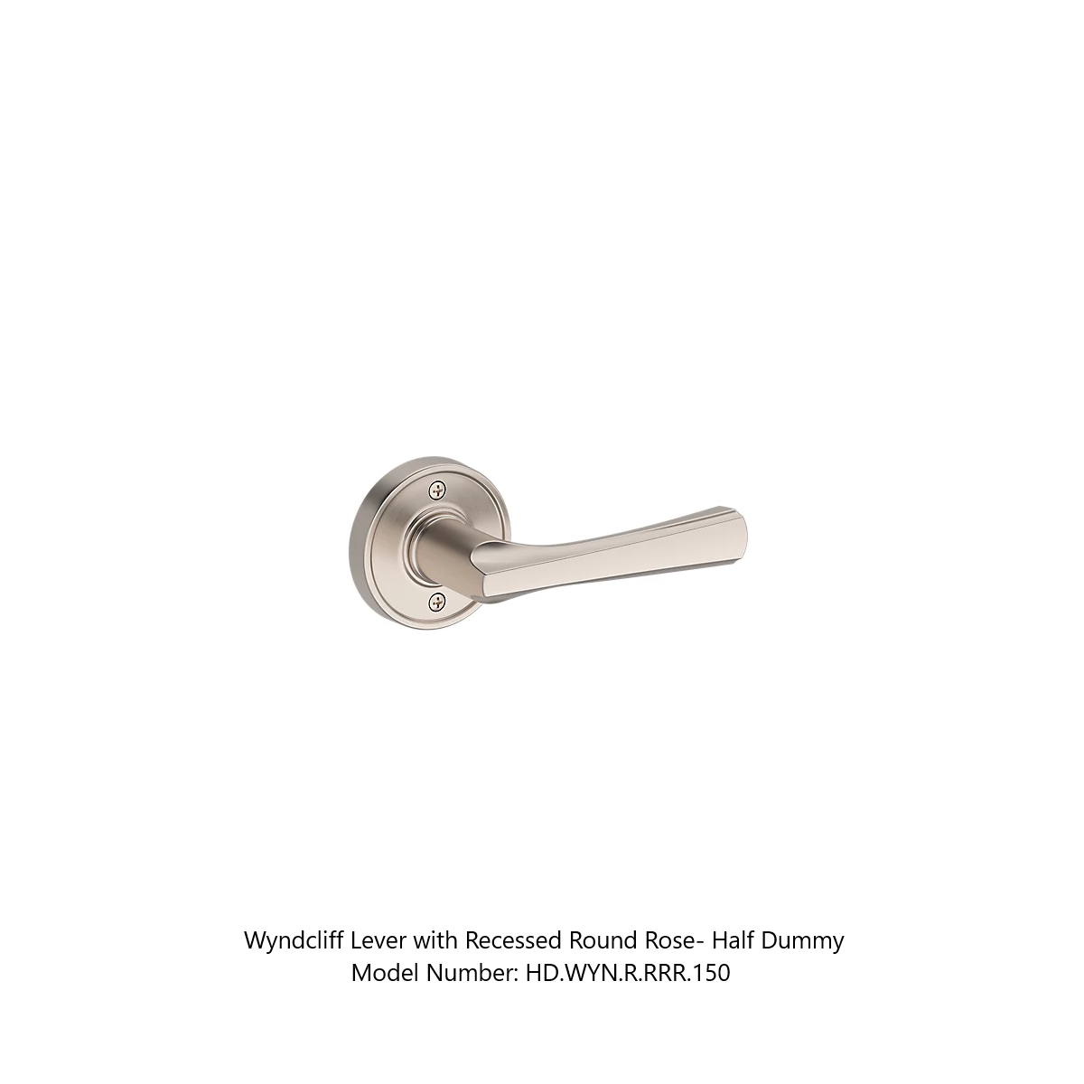 Baldwin - Reserve Collection - Interior Levers - Wyndcliff Door Lever (Half Dummy)