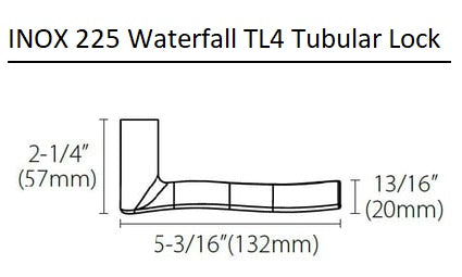 INOX 225 Waterfall Leverset