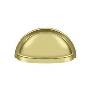 Deltana K43, Oval Shell Handle Pull 3-1/2", Solid Brass