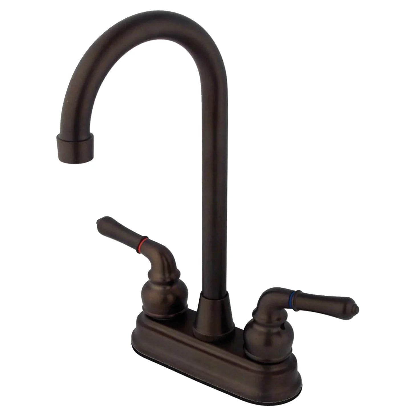 Kingston - Bar Faucets - Magellan KB49 Two-Handle 2-Hole Deck Mount Bar Faucet