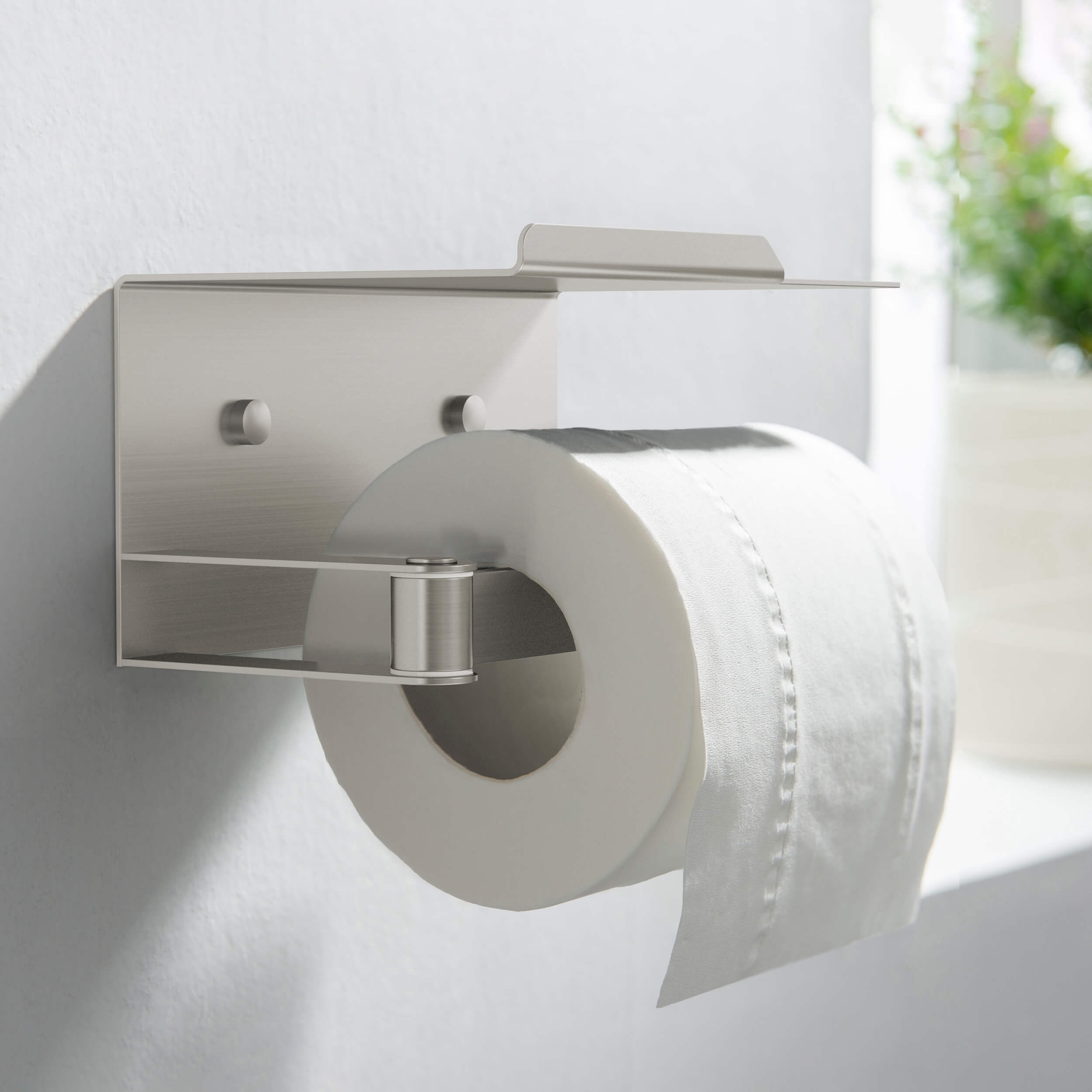 KIBI Deco Toilet Paper Holder with Platform - KBA1209