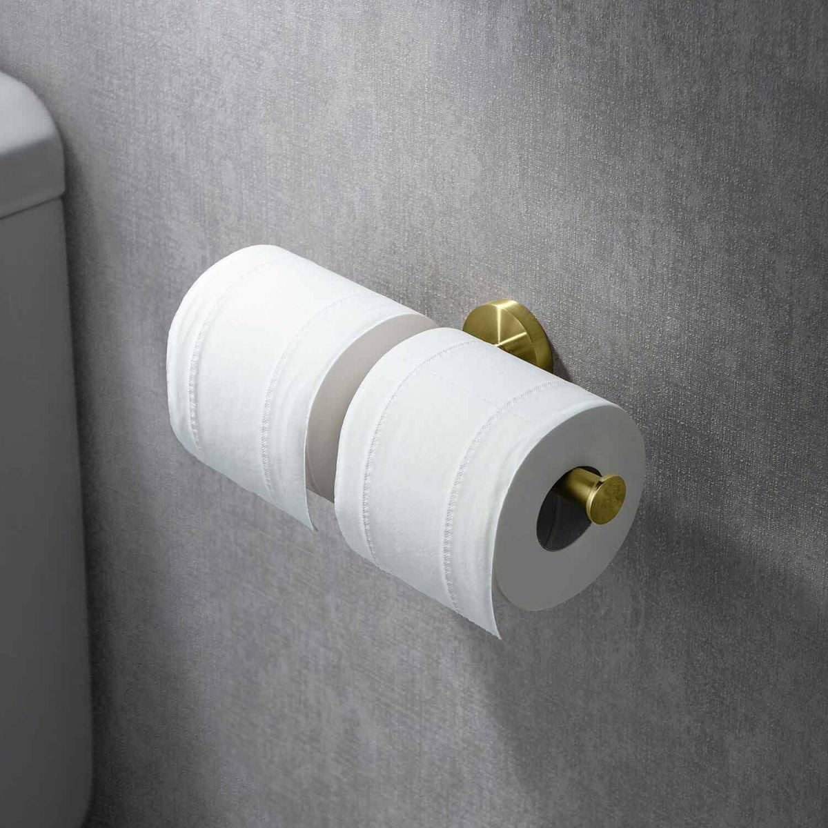 KIBI Circular Double Toilet Paper Holder – KBA1408