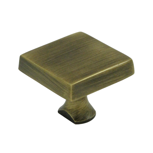 Deltana Square Knob Solid Brass - KBS