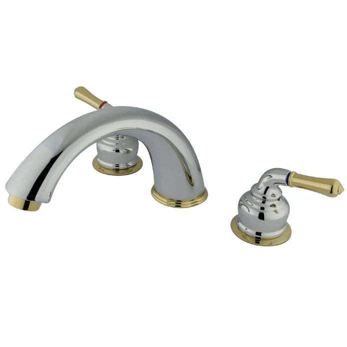 Kingston - Tub Faucets - Magellan KC36 Two-Handle 3-Hole Deck Mount Roman Tub Faucet