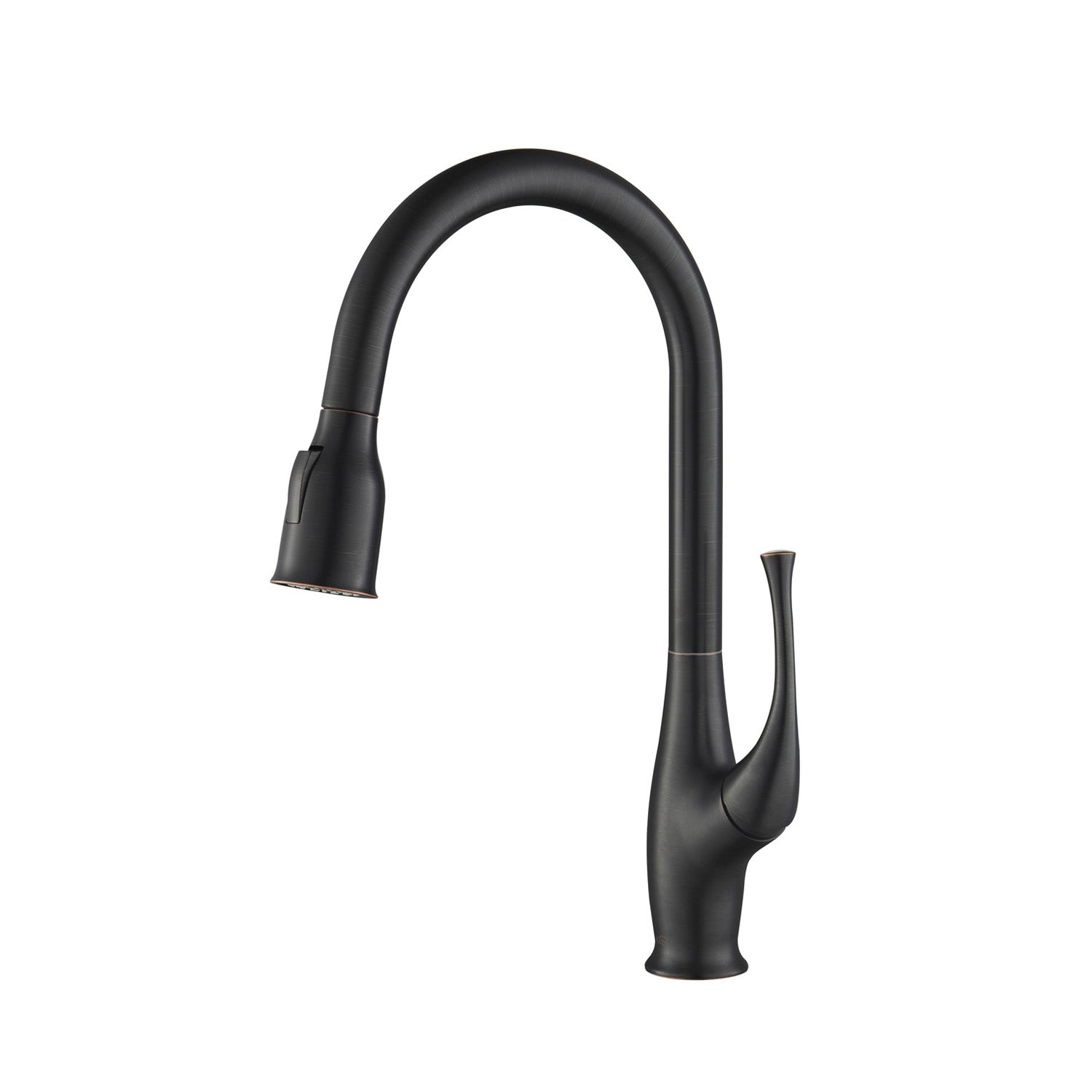 KIBI - Cedar Single Handle High Arc Pull Down Kitchen Faucet – KKF2010