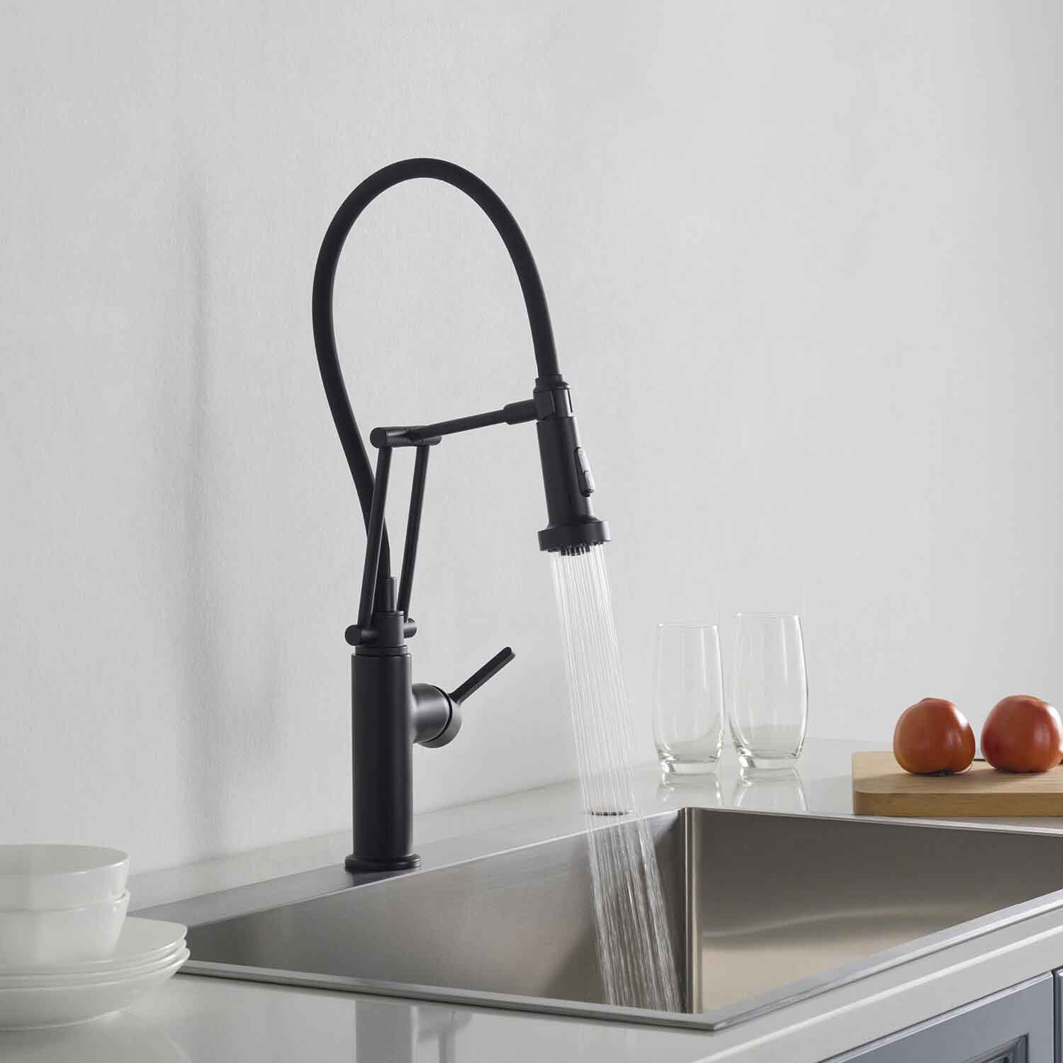 KIBI - Engel Single Handle Pull Down Kitchen Faucet – KKF2014