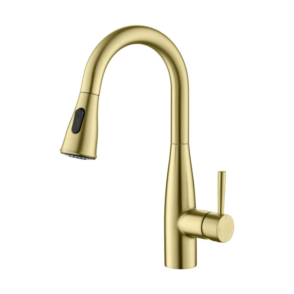 KIBI - Bari Single Handle Pull Down Kitchen & Bar Sink Faucet - KKF2015