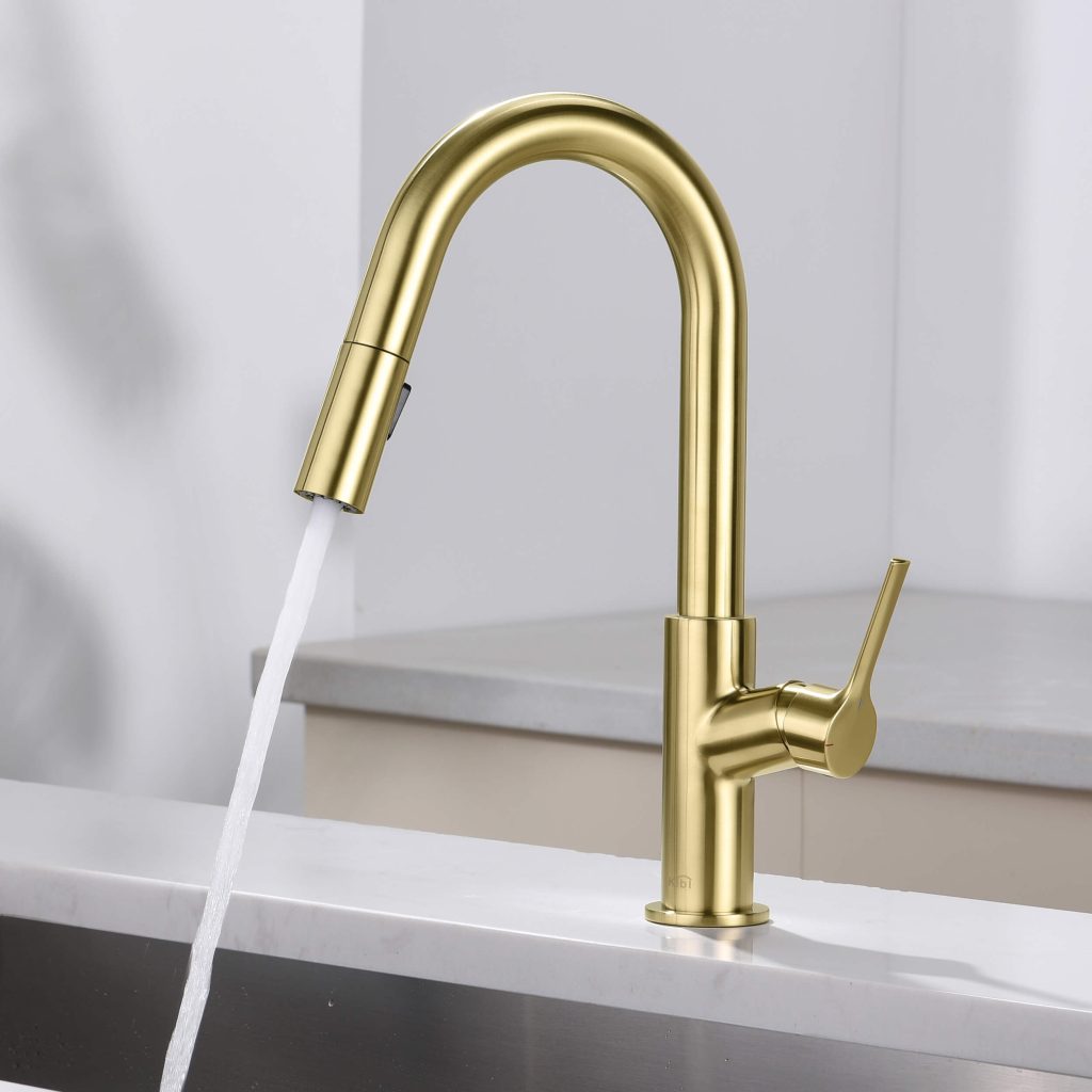 KIBI - Fusion Single Handle Pull Down Kitchen & Bar Sink Faucet - KKF2017