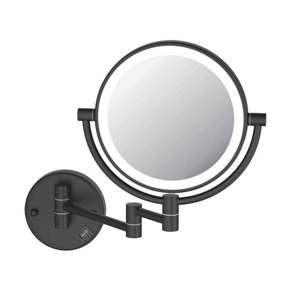 KIBI -  Circular LED Wall Mount Magnifying Make Up Mirror - KMM101