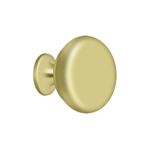 Deltana KR114, 1-1/4" Knob Round Solid Brass