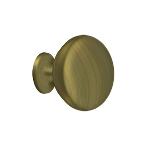 Deltana KR114, 1-1/4" Knob Round Solid Brass