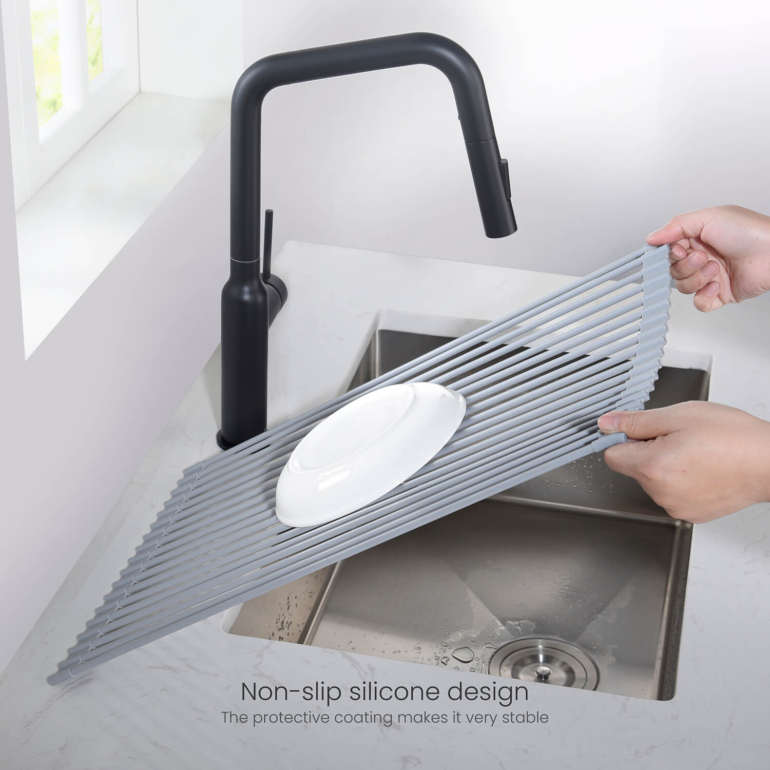 KIBI Silicone Roll Up Drain Tray