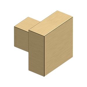 Deltana KS125, Modern Square Knob, 1-1/4" x 1-1/4", Solid Brass