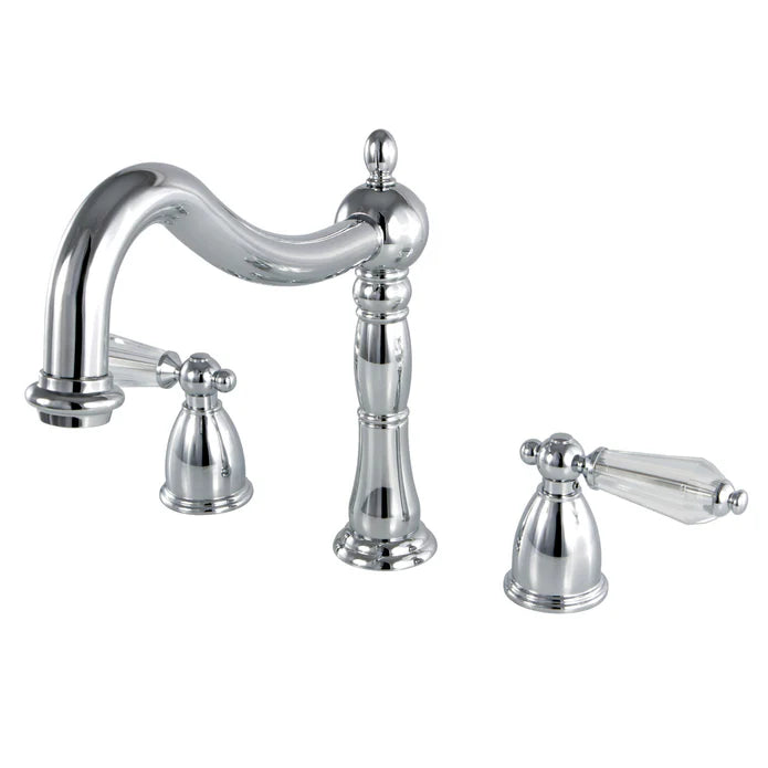 Kingston - Tub Faucets - Wilshire KS1341WLL Two-Handle 3-Hole Deck Mount Roman Tub Faucet