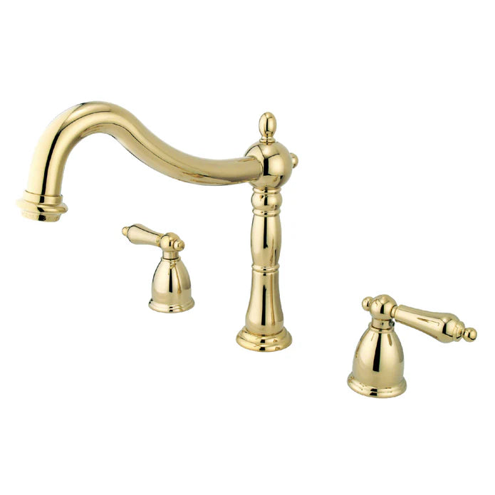 Kingston - Tub Faucets - Heritage KS134AL Two-Handle 3-Hole Deck Mount Roman Tub Faucet